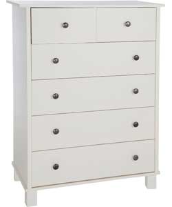Unbranded Harris 4   2 Drawer Chest - White