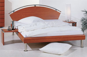 Hasena- The Motril- 4ft 6 Double Wooden Bedstead
