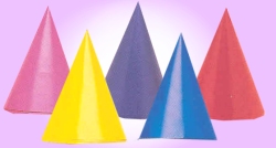 Hat - Cone plain assorted