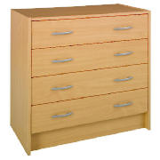Unbranded Hatton Beech Effect 4 Drawer Chest