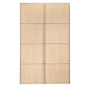 Unbranded Havana 2 door sliding Wardrobe, Maple effect