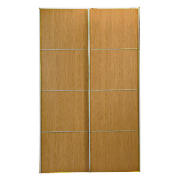 Unbranded Havana 2 door sliding Wardrobe, Oak effect