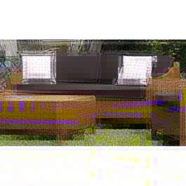 The Havana Range of synthetic rattan outdoor furniture is made using a sturdy aluminium frame ensuri