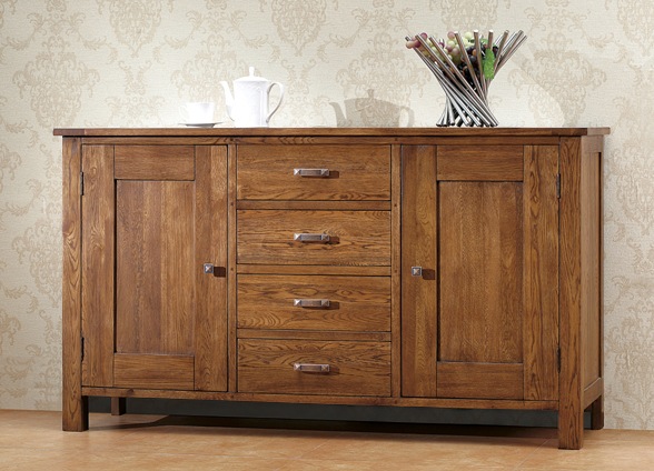 Unbranded Havana Oak 2 Door 4 Drawer Dresser