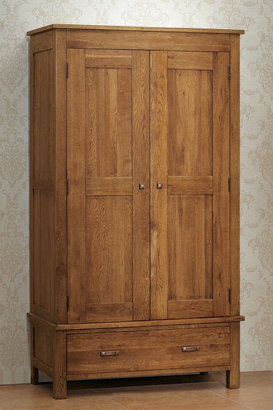 Unbranded Havana Oak Double Wardrobe - Dark