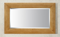 Unbranded Havana Oak Rectangular Mirror - Blonde