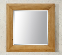 Unbranded Havana Oak Square Mirror - Blonde