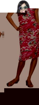 Hawaiian Lady Costume Pink