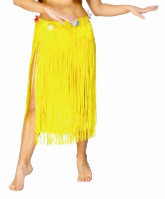 Hawaiian Skirt Long Yellow