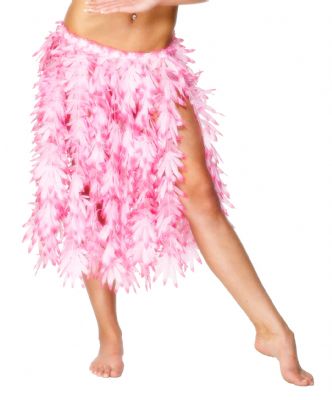 This 73cm/29inch pink hemp leaf elasticated waist hula skirt is perfect for any themed party