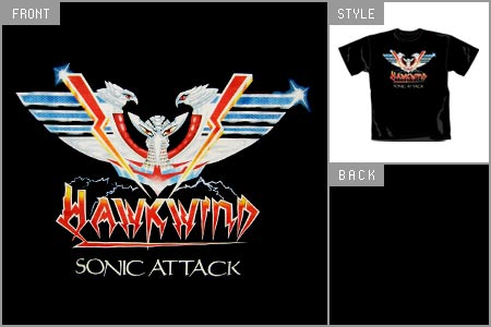 Unbranded Hawkwind (Sonic Attack) T-shirt phd_PH5465