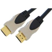A High quality low priced gold plated HDMI cable. 24k gold plated connectors around a stylish silver