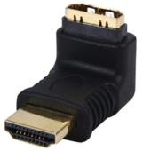 A high quality low priced HDMI Male to Female hooked adapter that allows you to position wall mounte