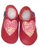 Heart Slippers - 0-6 months- Toytopia