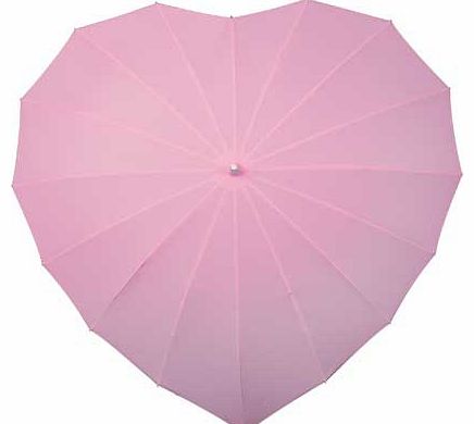 Unbranded Heart Umbrella - Soft Pink