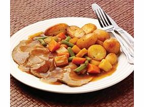 Unbranded Hearty Roast Beef with Red Wine Gravy