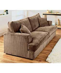 Unbranded Heathcliff Large Sofa - Brown