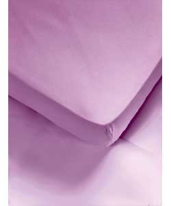 Unbranded Heather Percale Kingsize Fitted Sheet