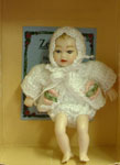 Heidi Ott Baby Girl in Cream Crochet Dress