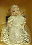 Heidi Ott Baby Girl in Long White Lace Dress