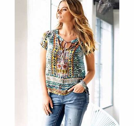 Unbranded Heine Aztec Print Top