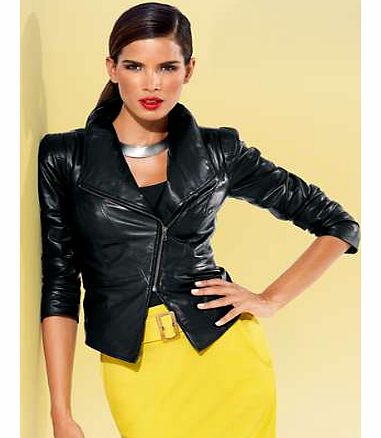 Unbranded Heine Biker Style Leather Jacket