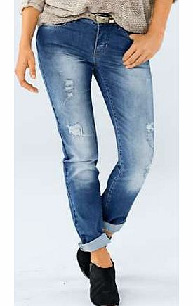 The relaxed Boyfriend jeans are this seasons must have cut, and are truly a style staple. Featuring belt loops and 5 pockets. Heine Jeans Features: Washable 98% Cotton, 2% Elastane Short inside leg approx. 74 cm (29 ins) Regular inside leg approx. 79