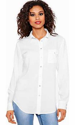 Classic blouse in a cool cotton mix with a buttoned chest pocket and long sleeves. Heine Blouse Features: Washable 80% Viscose, 20% Cotton Length approx. 74 cm (29 ins)