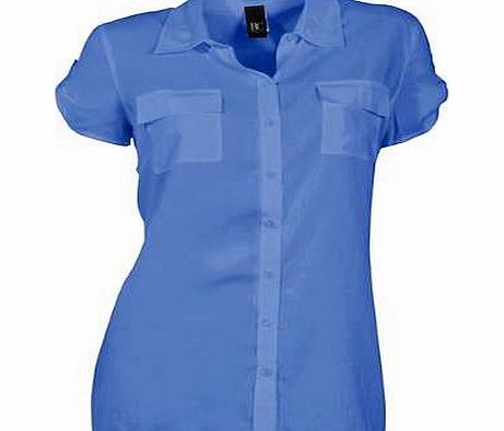 Unbranded Heine Collared Short Sleeve Blouse