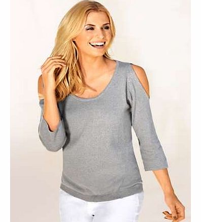 Unbranded Heine Cut Out Shoulder Jumper