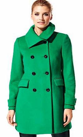 Unbranded Heine Double Breasted Cashmere Mix Coat