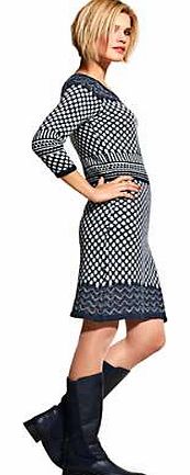 Unbranded Heine Knitted Pattern Dress