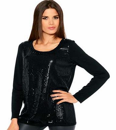 Unbranded Heine Long Sleeve Sequined Top