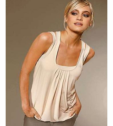 Loose fit top with racer back straps. Heine Top Features: Washable 95% Viscose, 5% Elastane Length approx. 64 cm (25 ins)