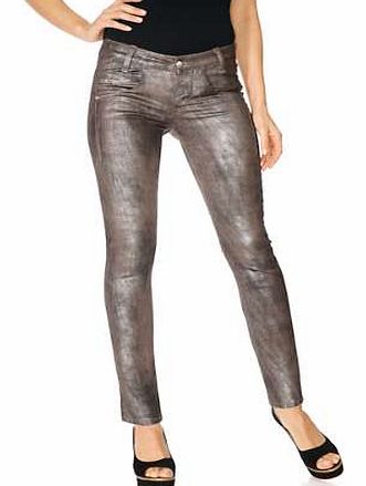 Unbranded Heine Metallic Effect Skinny Jeans