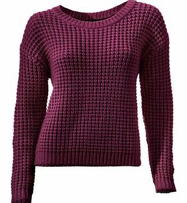 Open-weave knit jumper with long sleeves and a round neckline.Heine Jumper Features: Washable 100% Acrylic Length approx. 56 cm (22 ins)