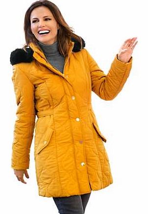 Unbranded Heine Quilted Coat with Removable Hood