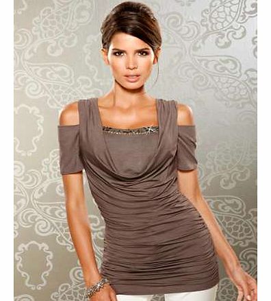 Unbranded Heine Ruched Jewel Top