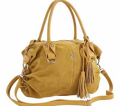Stylish, leather handbag with removable tassel and ruched detailing at the side. Featuring an adjustable, removable shoulder strap, zip fastening and various internal pockets. Heine Handbag Features: Adjustable strap Zip fastening Internal pockets Le