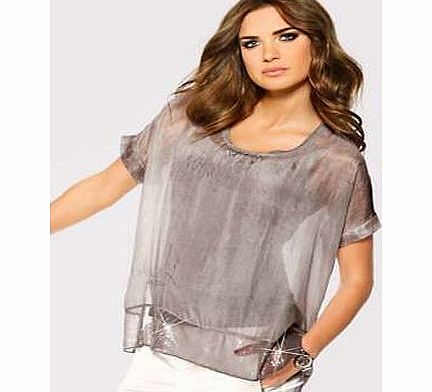 Unbranded Heine Silk Tunic Style Top