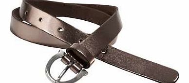 Semi-circular with a matt silver metal buckle. Heine Belt Features: Leather Width approx. 2 cm ( ins)