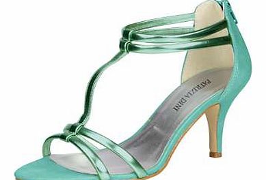 Strappy sandals with contrasting heel and sole. Heine Sandals Features: Upper, lining and sole: Other materials Sock: Leather Heel height approx. 7.5 cm (3 ins)
