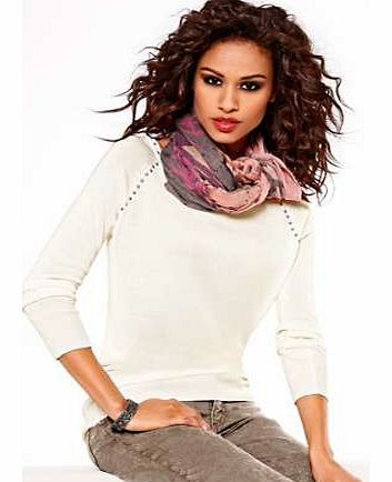 Unbranded Heine Stud Detailed Round Neck Jumper