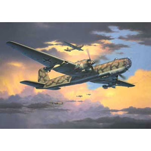 Heinkel He-177 A-5 GreifandFritz plastic kit from German specialists Revell. The Heinkel 177 was the