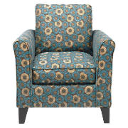 Unbranded Helena Deco Circles Chair, Teal Spiral