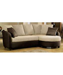 Unbranded Helena Right Hand Corner Group - Chocolate