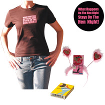 Unbranded HEN NIGHT 6 Girl Standard Pack