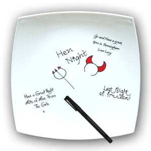 Unbranded Hen Night Signature Plate