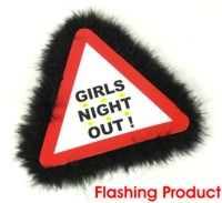 Hen Party: Girls Night Out Flashing Brooch