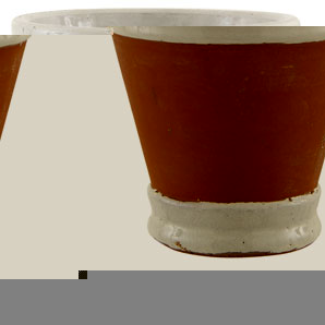 Herb Pot- Terracotta / Cream